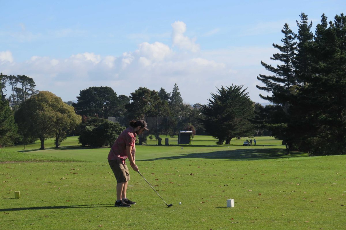Golfer at Chamberlain Park
