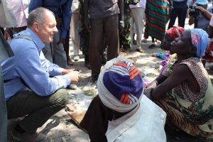 David Shearer at work in South Sudan
