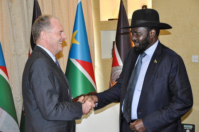 David Shearer meets South Sudan's President Kiir