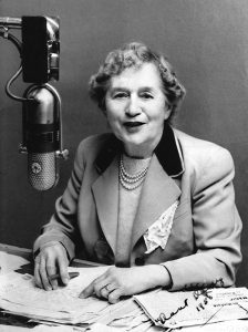 Aunt Daisy (Maud Ruby Basham), a darling of NZ commercial radio