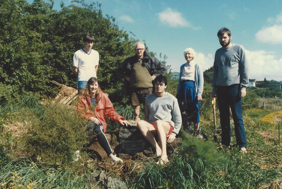Peter Whitehead memorial tree planting in 1986