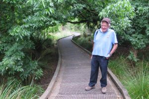 Roy Clements on the Mt Albert treeway that carries his name