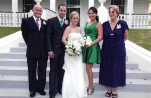 Tony and Pam Mayes at Alberton with their dauhgter Chelsey on her wedding day