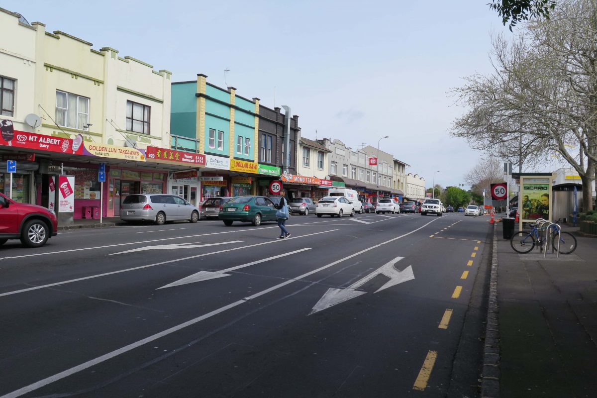 Mt Albert village buildings may need strengthening under the new earthquake code Mt Albert village shops